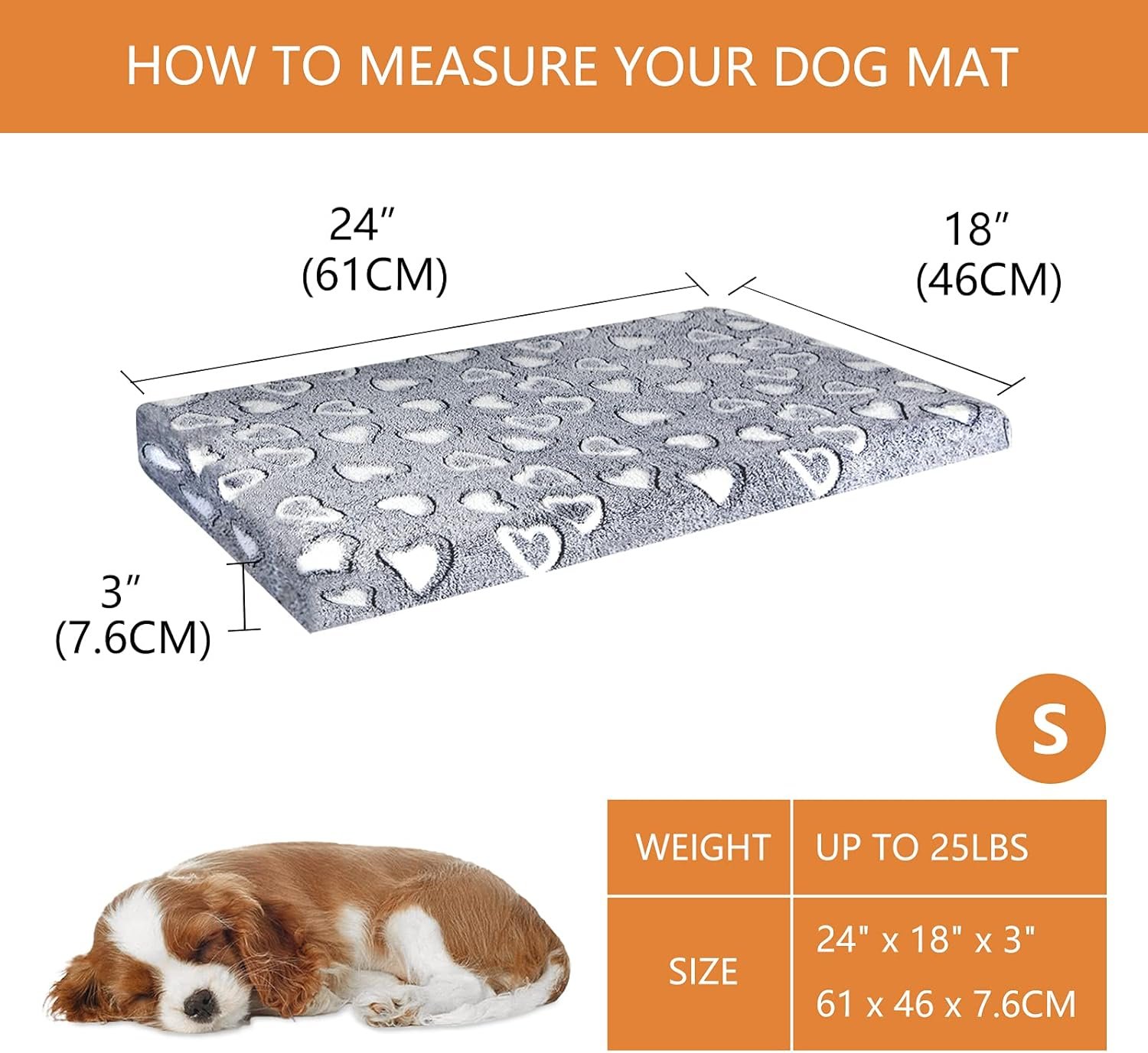 Reversible Cool and Warm Dog Bed Mat for Crates - Stylish Pad With Waterproof Inner Linings and Removable Machine Washable Cover, Firm Support for Small to XX-Large Dogs, Grey - Image 2