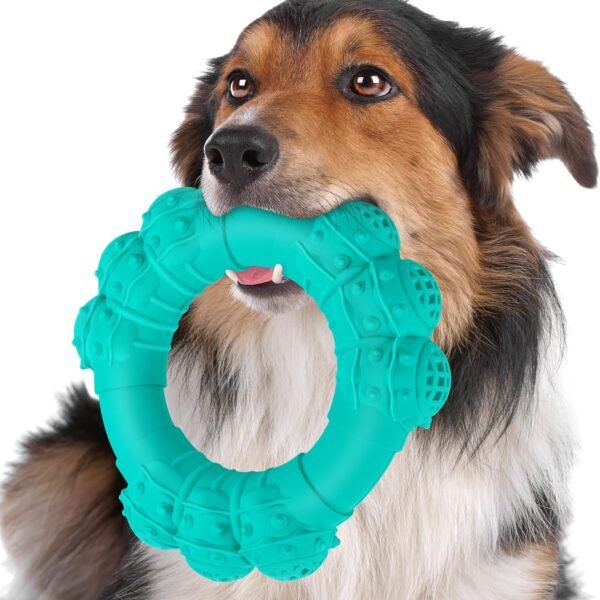 Indestructible Dog Chews - Super Duty Chew Toys for Aggressive Dogs, Puppy Teething Relief & Interactive Play